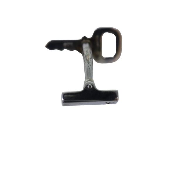 Pre Loved Louis Vuitton Lock Key Cufflinks Silver Men Sets - Picture 3 of 8